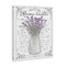 Stupell Industries Lavender Ornate French Script Canvas Wall Art
